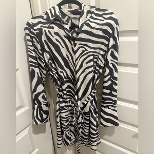 H & M zebra dress